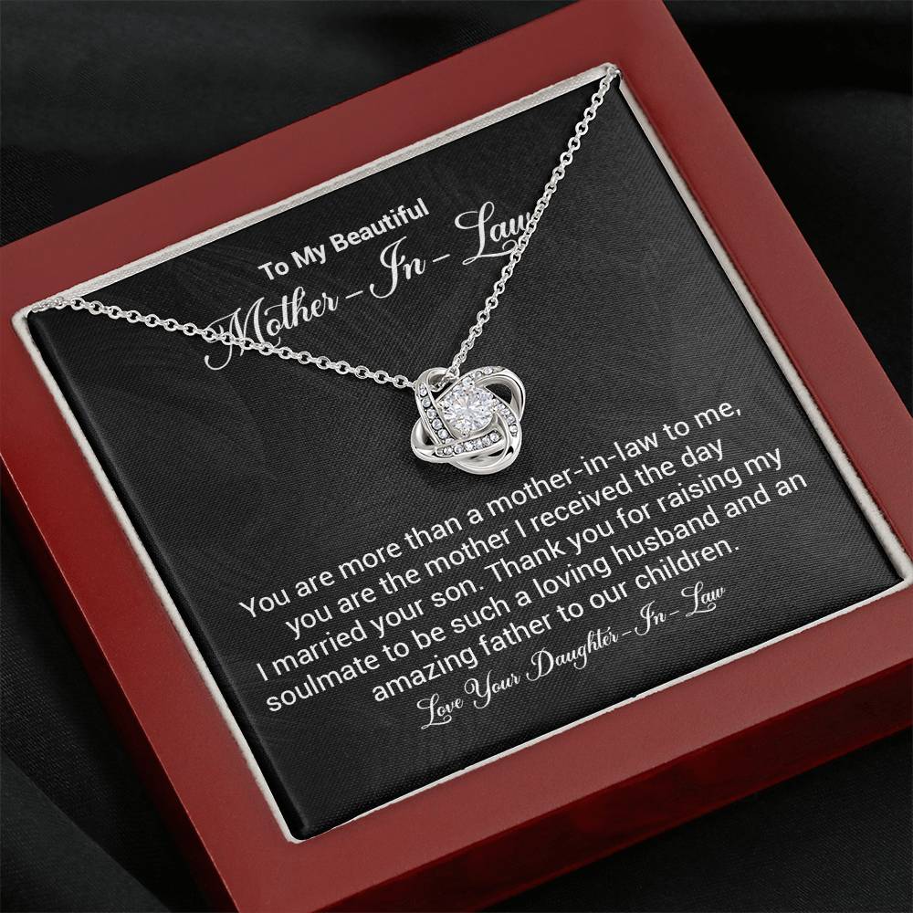 Mother-In-Law Necklace Gift from Daughter-In-Law Box