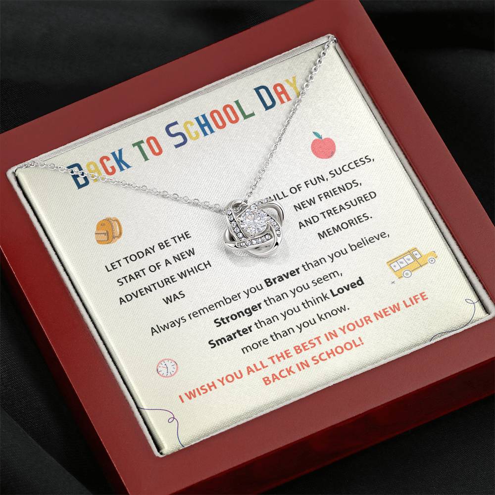 Back To School Necklace Gift Back To School Gift Fun And Success Jewelry Meaningful Gift For Students Supportive Jewelry For Kids Unique Gift For School Reminder Of Love Necklace Necklace For New Adventures