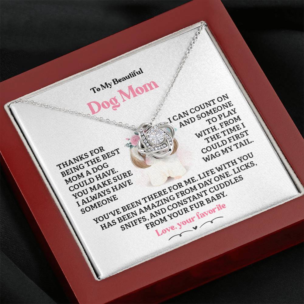 Dog Mom Necklace Gift from Fur Baby – Gift Box