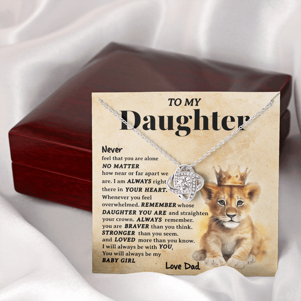 To My Daughter Necklace from Dad - Meaningful Father Daughter Jewelry