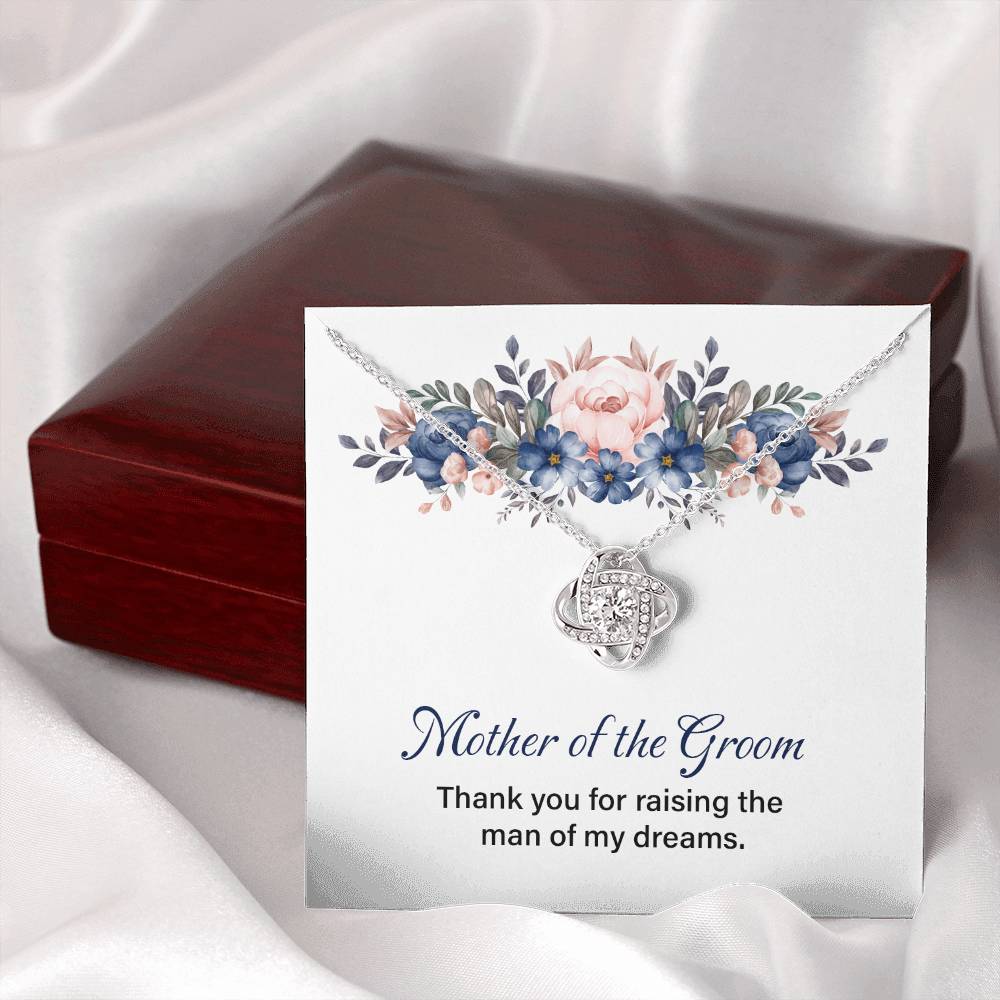 Mother of Groom Gift Necklace with Message Card