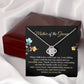 Mother of Groom Necklace Gift – Message Card Jewelry