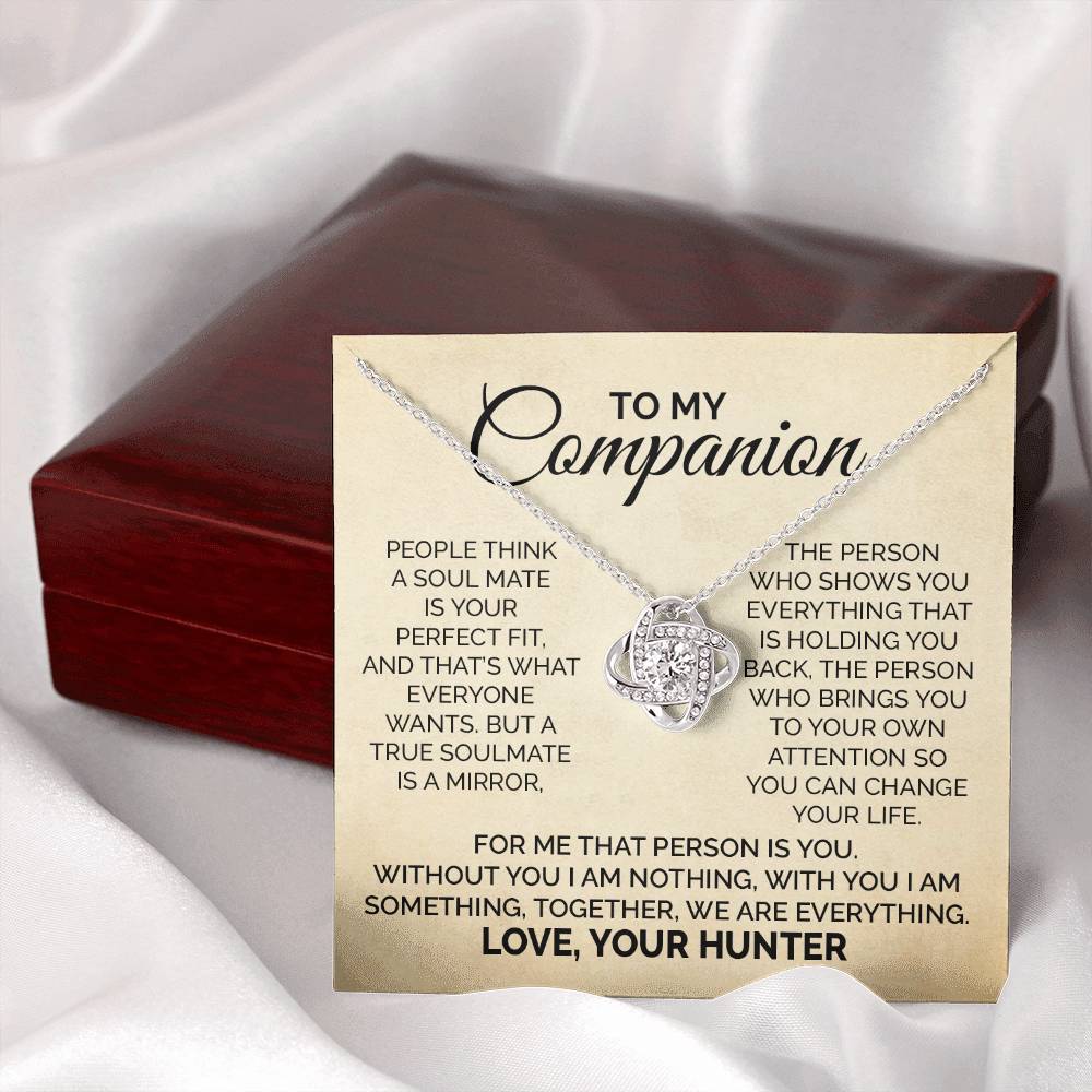 Necklace Gift For Companion from Hunter With Message Card