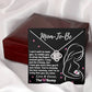 Mom To Be Necklace For Pregnant Women, Mommy Present From Unborn Baby, Gift For Expecting Moms, Pregnancy Jewelry Necklace With Wonderful Message Card And Box.