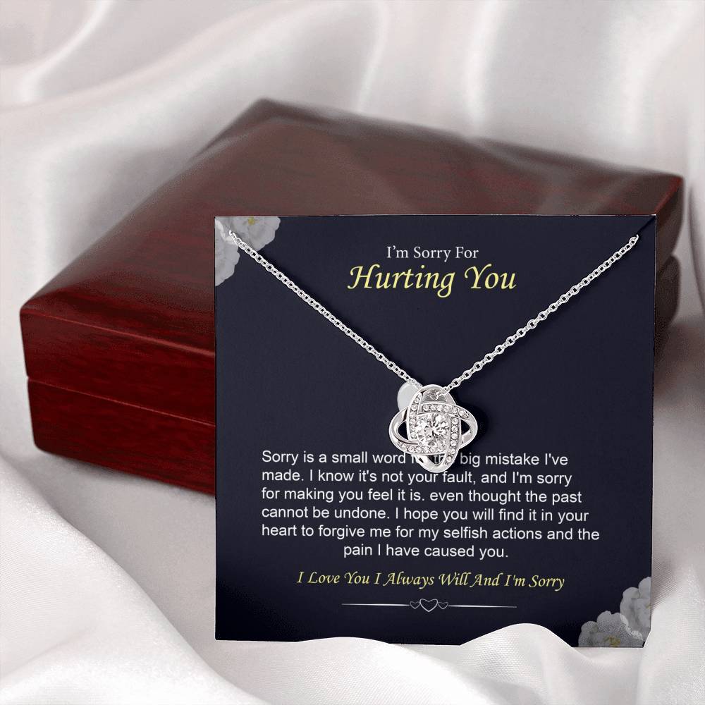 I'm Sorry Necklace Gift for Her Forgiveness With Message Card