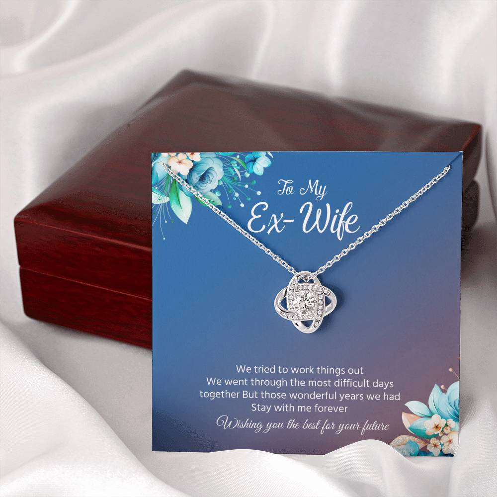 Ex-Wife Necklace Gift – Wishing You the Best Message Card