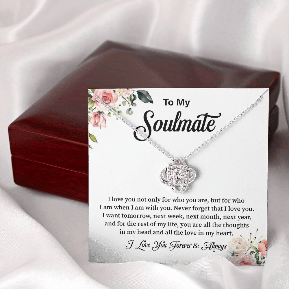 Romantic Soulmate Necklace Gift with Message Card