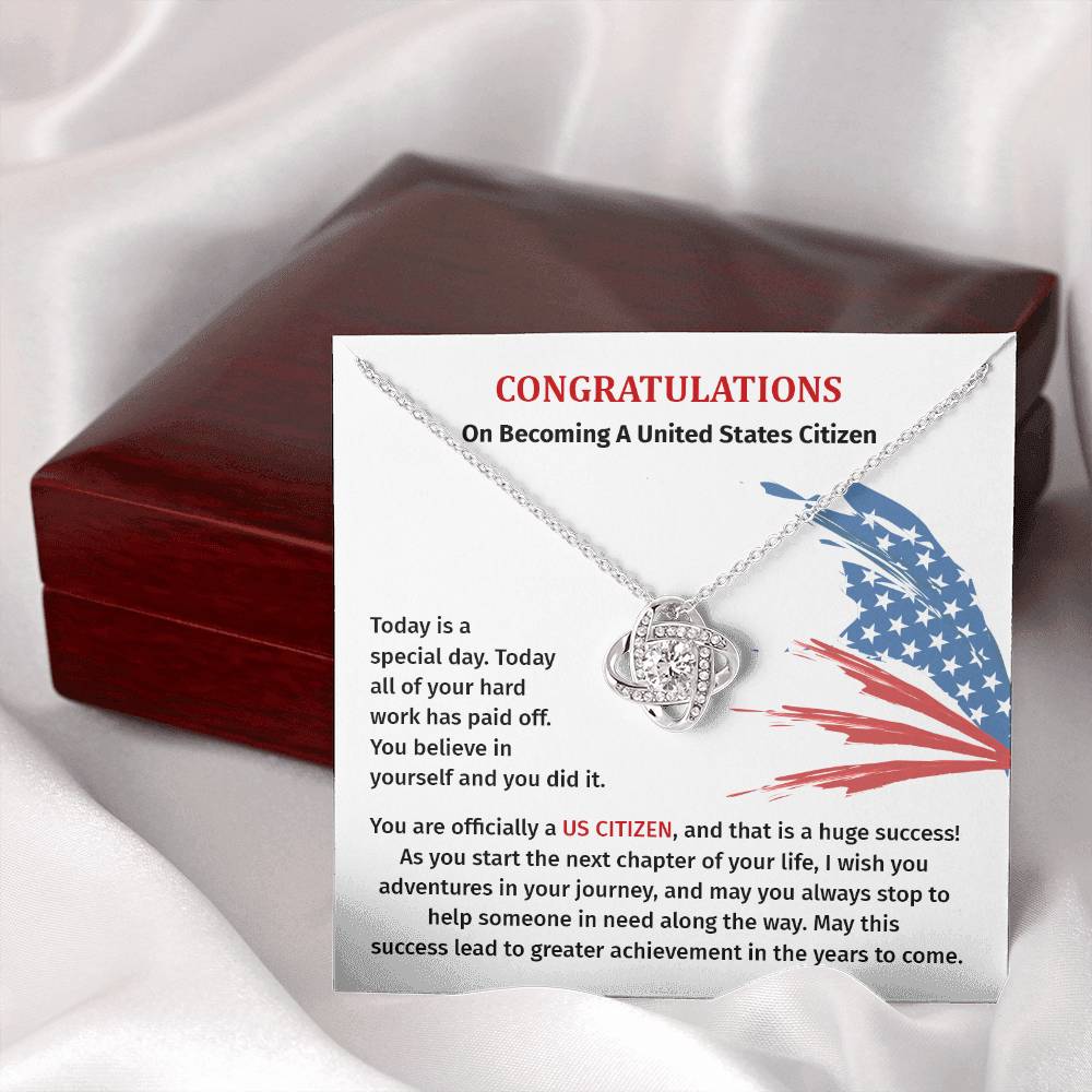 Congratulations Necklace For New U.s. Citizen Necklace For New U.s. Citizen Gift For U.s. Citizenship Success Jewelry For New U.s. Citizen Necklace For Bright And Hopeful Future Jewelry For Citizenship Celebration Gift For Citizenship Milestone