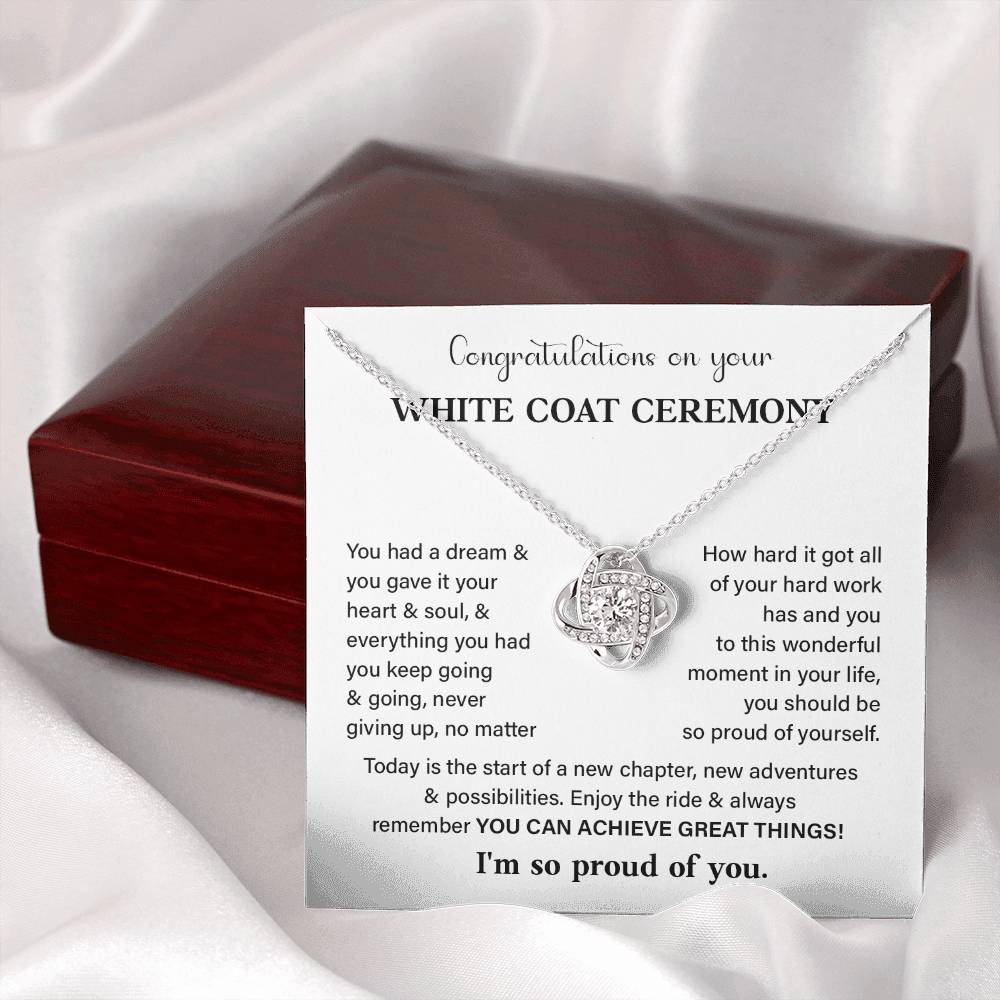 Congratulations On Your White Coat Ceremony White Coat Ceremony Congratulations Necklace New Beginnings Jewelry Meaningful Gift Supportive Gift Emotional Connection Necklace Motivational Jewelry You Are Amazing Necklace