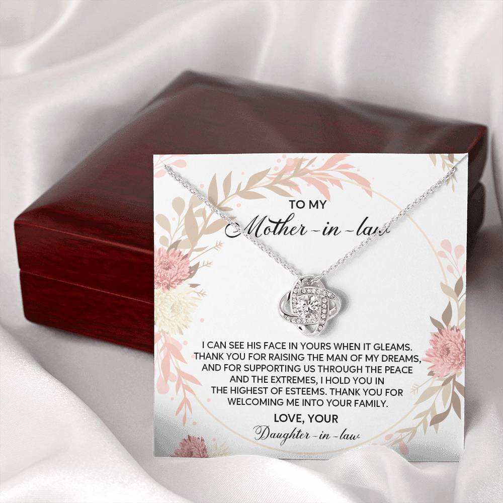 Daughter-in-Law to Mother-in-Law Necklace Gift