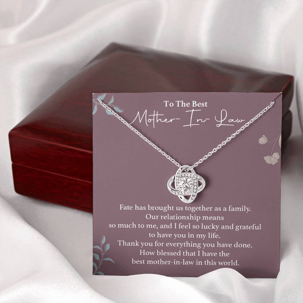 To The Best Mother-in-law Necklace Necklace For Thanking Mother-in-law Necklace For Mother-in-law On Wedding Day Necklace For Groom’s Mother Special Bond With Mother-in-law Necklace Sentimental Keepsake For Mother-in-law Best Mother-in-law Necklace Gift