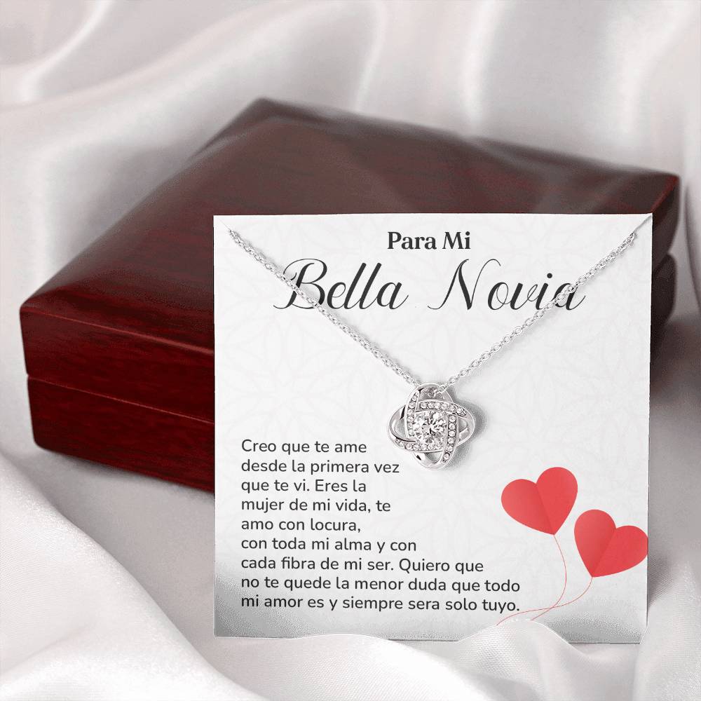 Collar Para Mi Bella Novia Amor Eterno Para Novia Mensaje Personalizado Para Ella Regalo Pasional Para Mi Novia Collar De Amor Para Ella Regalo De Aniversario Para Mi Novia Regalo De San Valentín Para Novia Regalo Para Mujer Especial Joyería Romántica