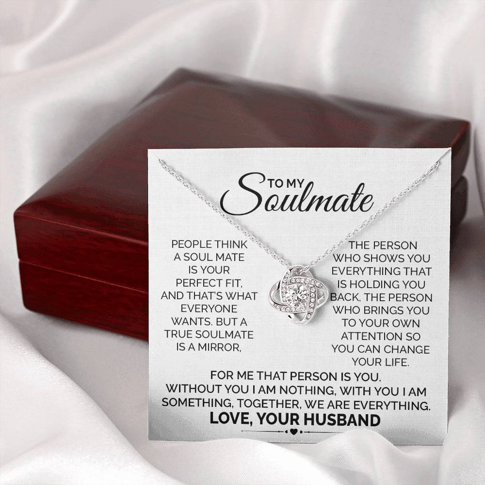 Soulmate Necklace Gift from Husband to Wife