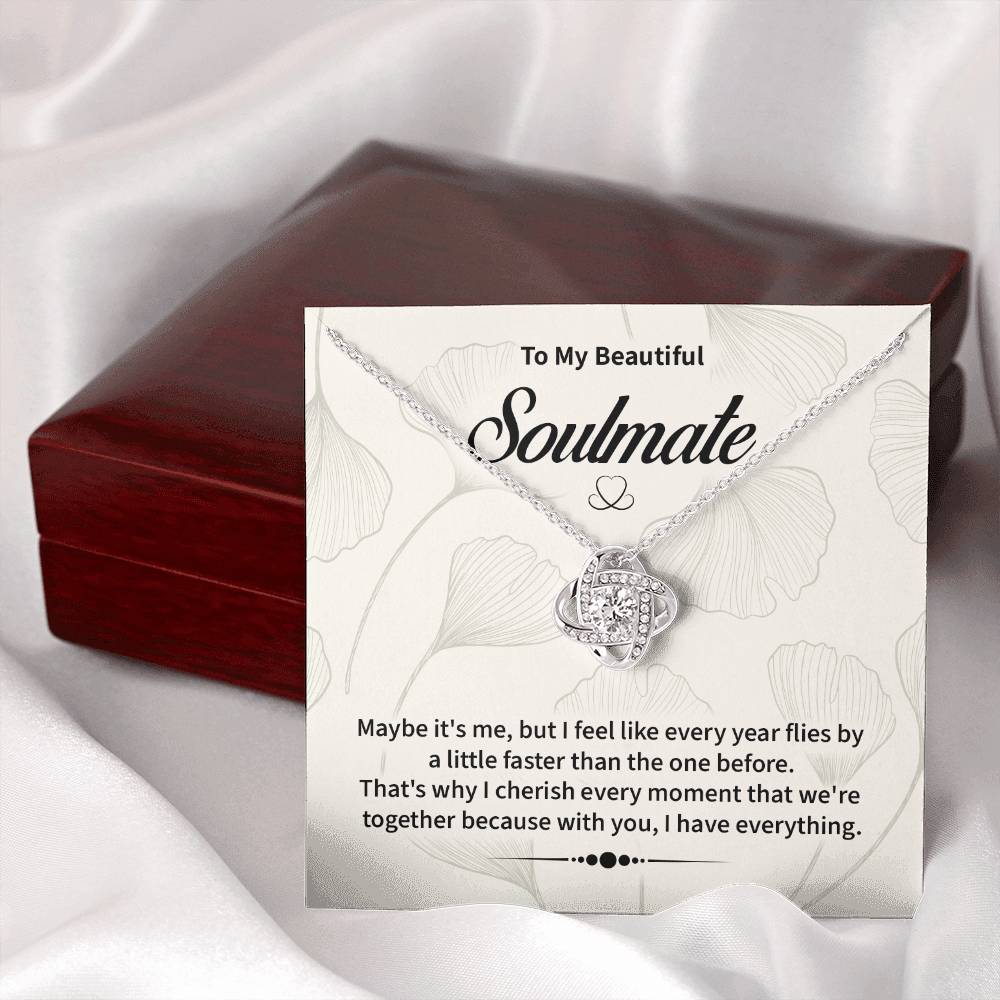 Soulmate Necklace for Her – Gift Box Included