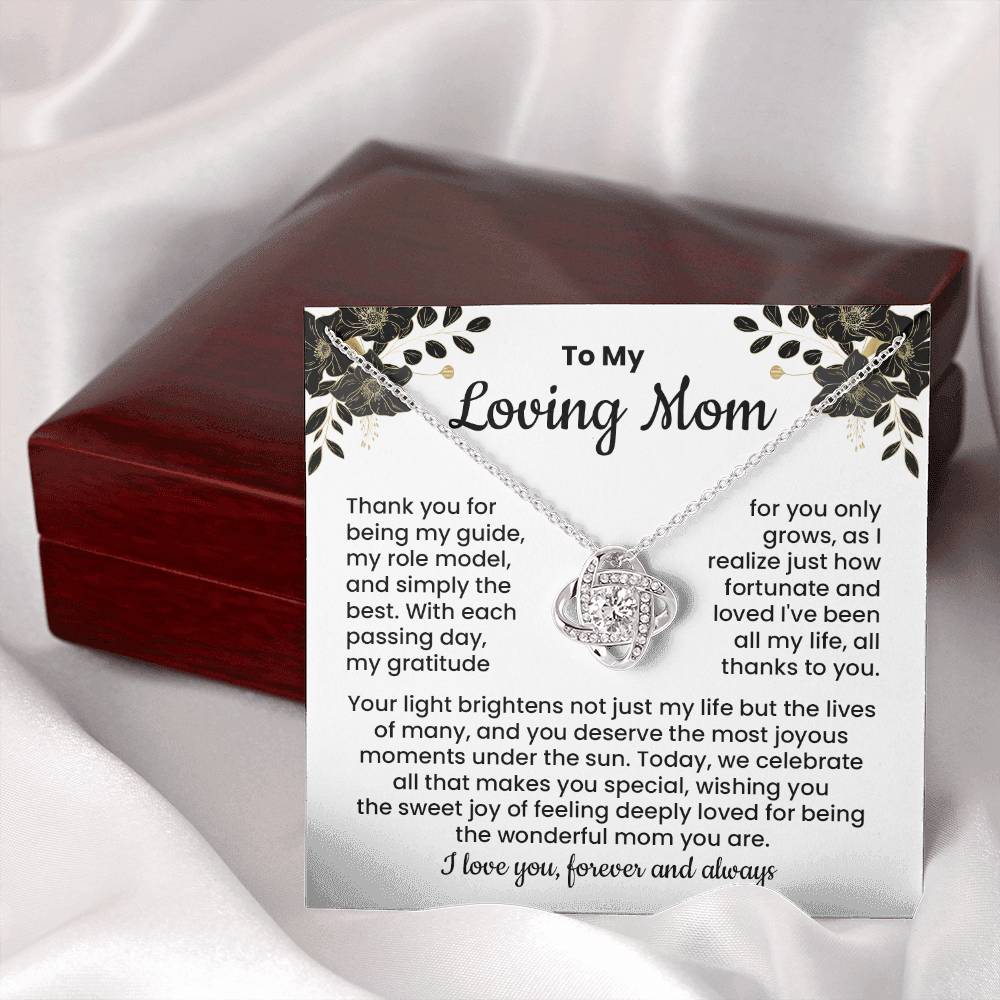 Loving Mom Necklace Gift from Daughter or Son