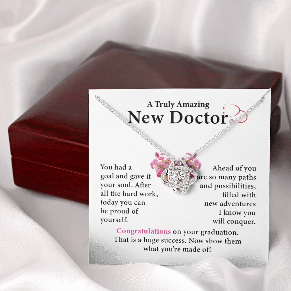 Graduation Necklace Gift for New Doctor Woman