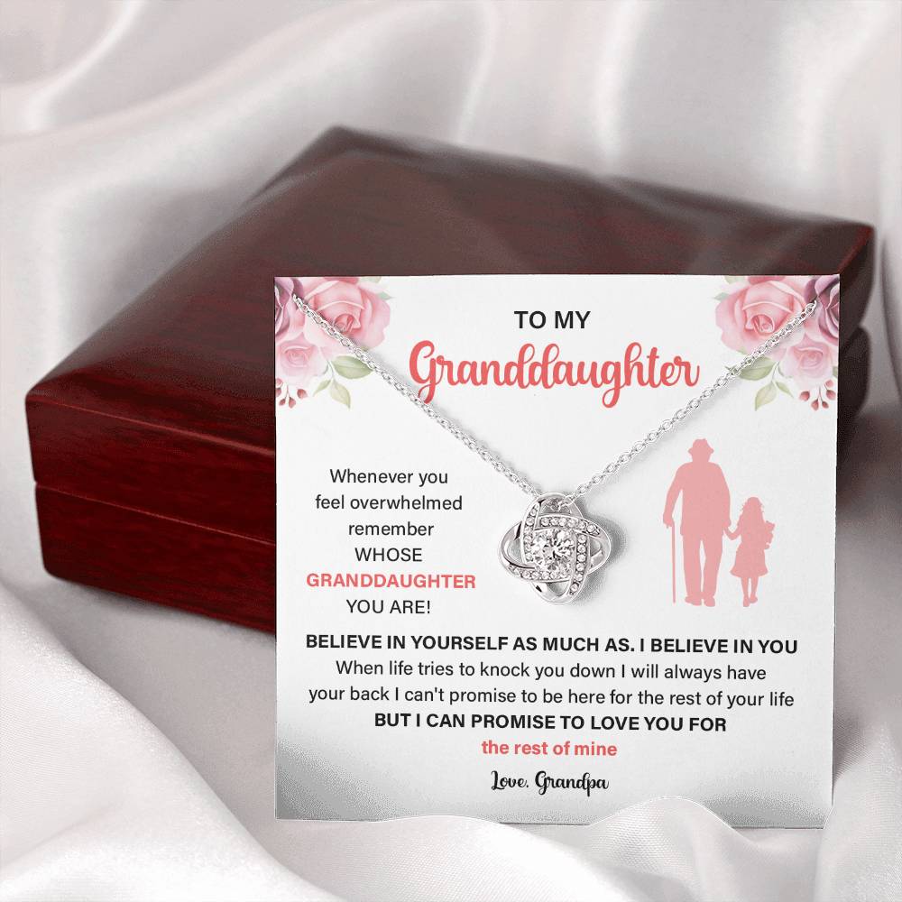 Granddaughter Gift from Grandpa – Love Note Necklace
