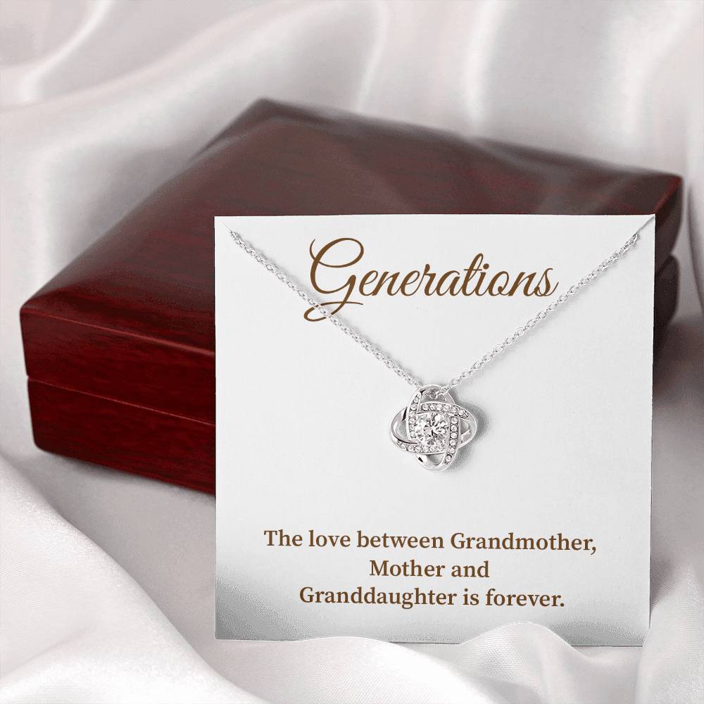 To Our Generations Generations necklace gift Heartfelt gift for family Grandmother mother granddaughter necklace Jewelry gift for mother Generational love jewelry Special gift for family members Sentimental keepsake for family