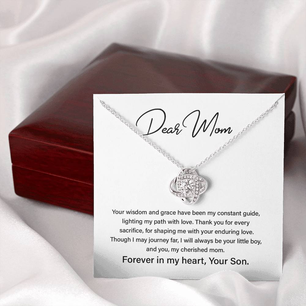 Dear Mom Mother’s Day Necklace For Cherished Mom Best Birthday Gift Thoughtful Anniversary Jewelry Unique Christmas Necklace Thoughtful Necklace With Message Card Just Because Necklace