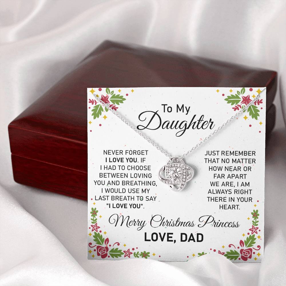 Christmas Necklace Gift for Daughter from Dad