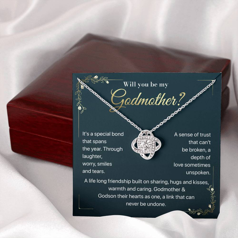 Will you be my Godmother Endless Support Necklace Bright Future Necklace Faithful Godmother Jewelry Strength In Unity Necklace Empowering Presence Jewelry Enduring Bond Necklace Emotional Support Pendant Inspirational Connection Jewelry