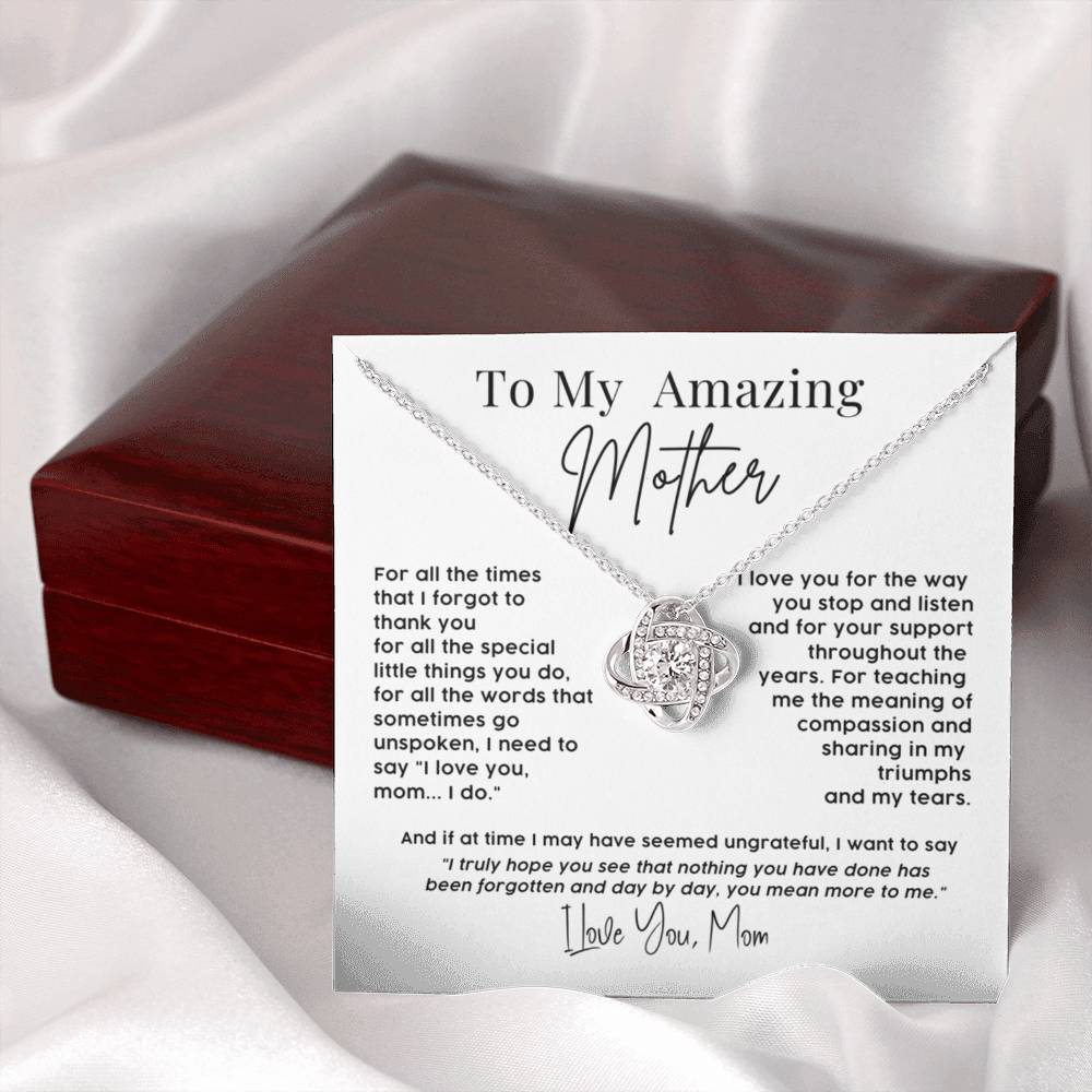 To My Amazing Mother – Sentimental Necklace Gift