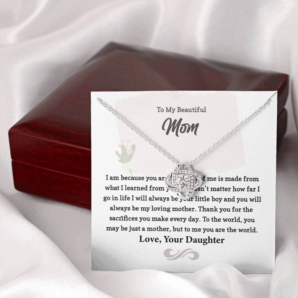 Necklace Gift from Daughter to Loving Mother