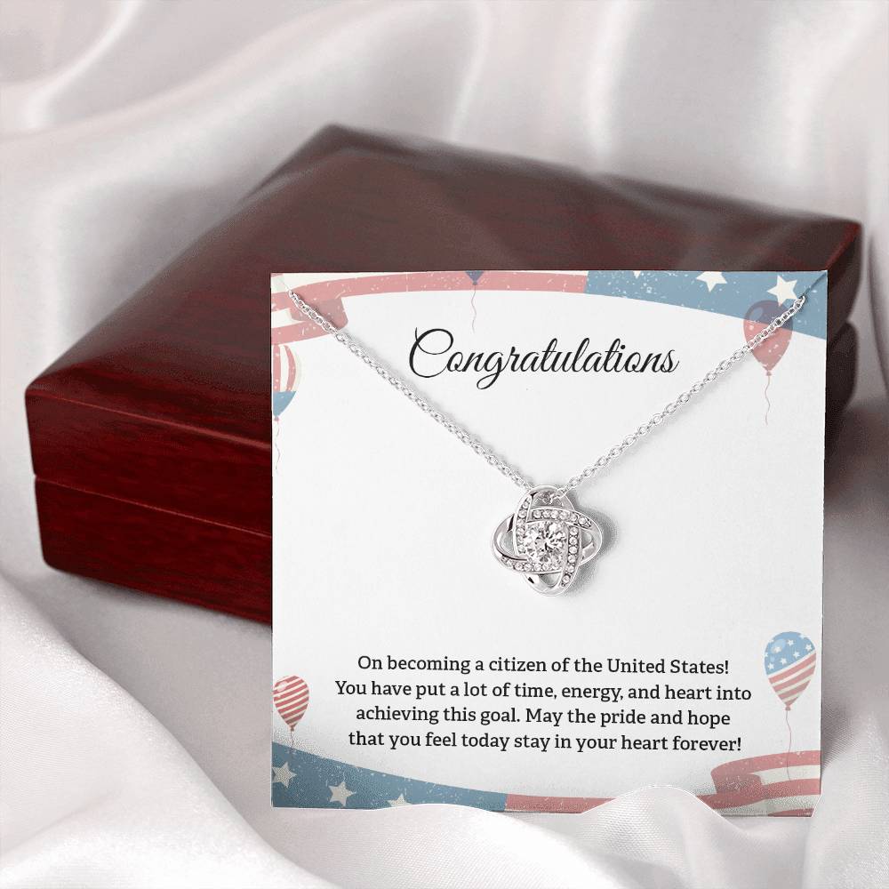 Congratulations Necklace For New U.s. Citizen Necklace For New U.s. Citizen Gift For New American Citizen Necklace With Citizenship Message U.s. Citizenship Celebration Gift Gift For New U.s. Patriot Jewelry For New U.s. Citizen Gift For Citizenship