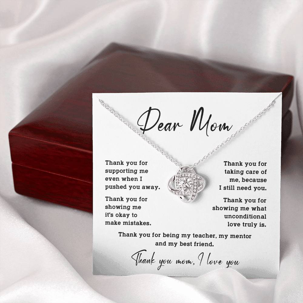 Dear Mom Dear Mom Necklace Gift Heartfelt Gift For Mom Bond With Mom Necklace Forever Loved Mom Necklace Thoughtful Gift For Mom Unique Gift For Mother-child Bond Meaningful Gift For Mom Special Occasion Gift For Mom Unique Family Bond Necklace