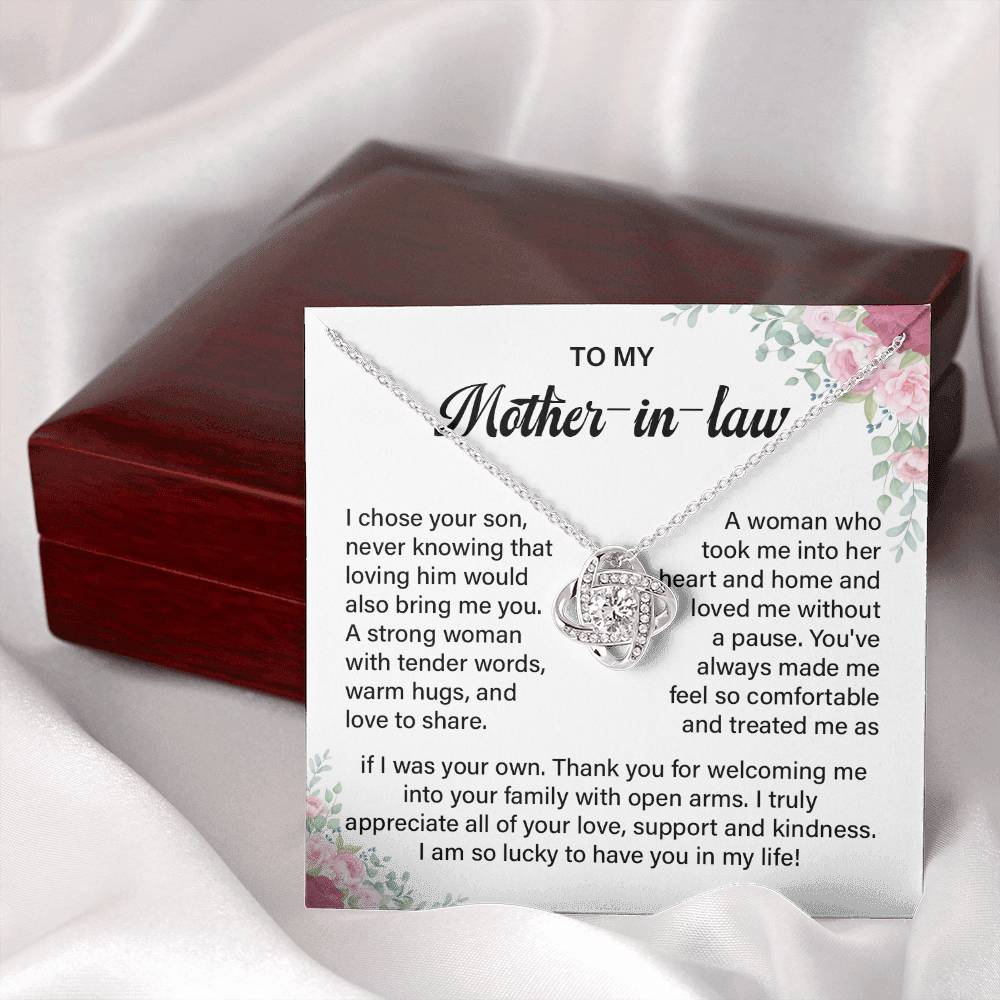 Mother-in-Law Necklace from Daughter-in-Law Gift Box