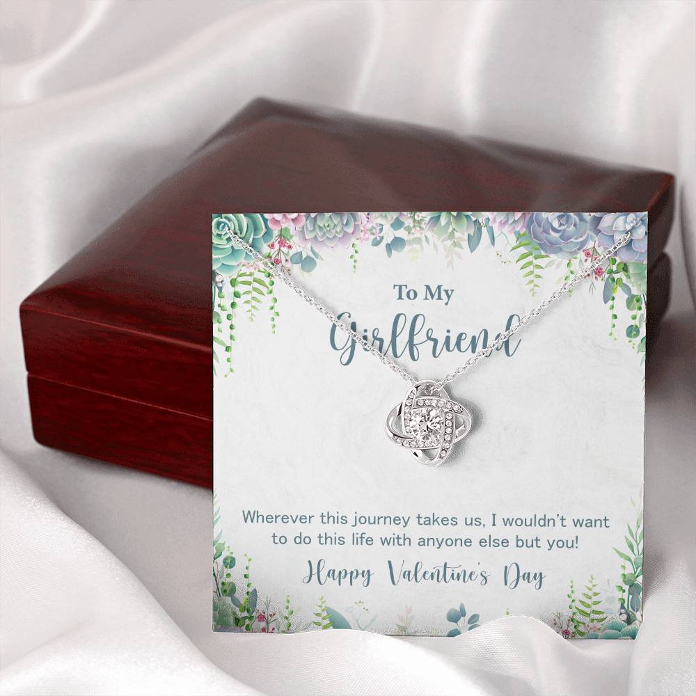 Girlfriend Necklace Gift for Valentine's Day Journey Love