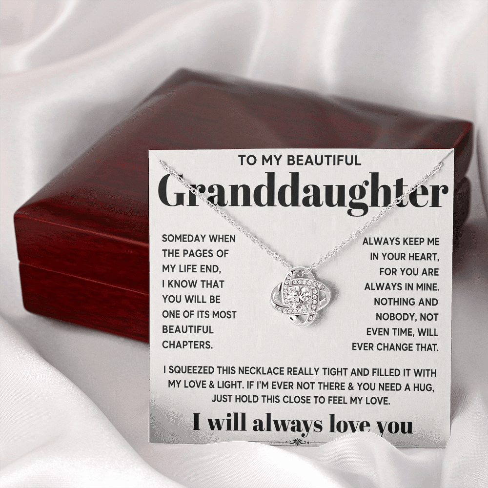 To my beautiful granddaughter
