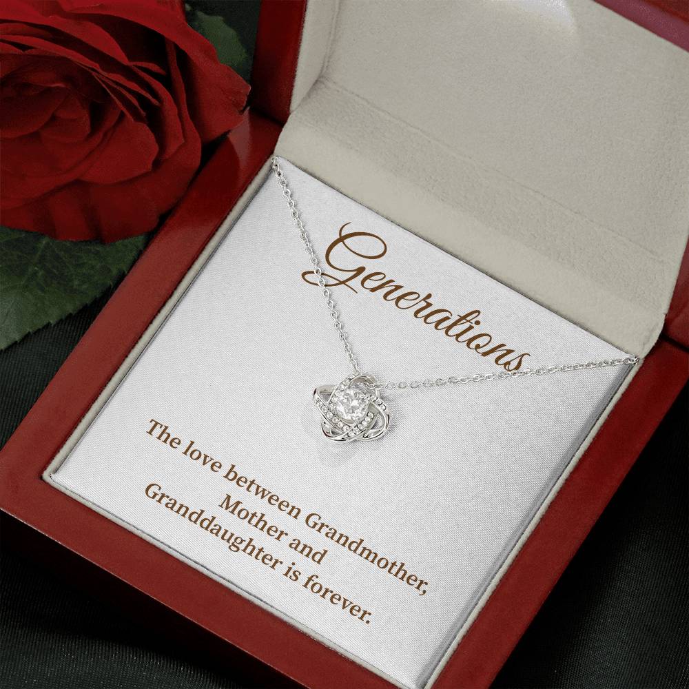 To Our Generations Generations necklace gift Heartfelt gift for family Grandmother mother granddaughter necklace Jewelry gift for mother Generational love jewelry Special gift for family members Sentimental keepsake for family