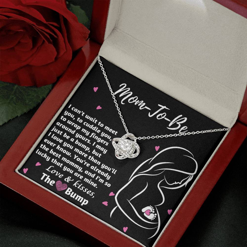 Mom To Be Necklace For Pregnant Women, Mommy Present From Unborn Baby, Gift For Expecting Moms, Pregnancy Jewelry Necklace With Wonderful Message Card And Box.