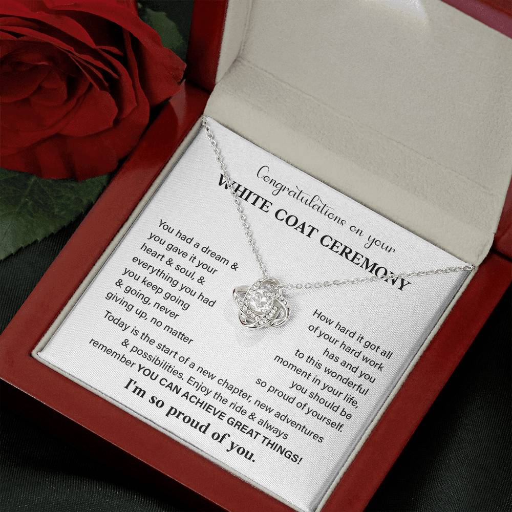 Congratulations On Your White Coat Ceremony White Coat Ceremony Congratulations Necklace New Beginnings Jewelry Meaningful Gift Supportive Gift Emotional Connection Necklace Motivational Jewelry You Are Amazing Necklace