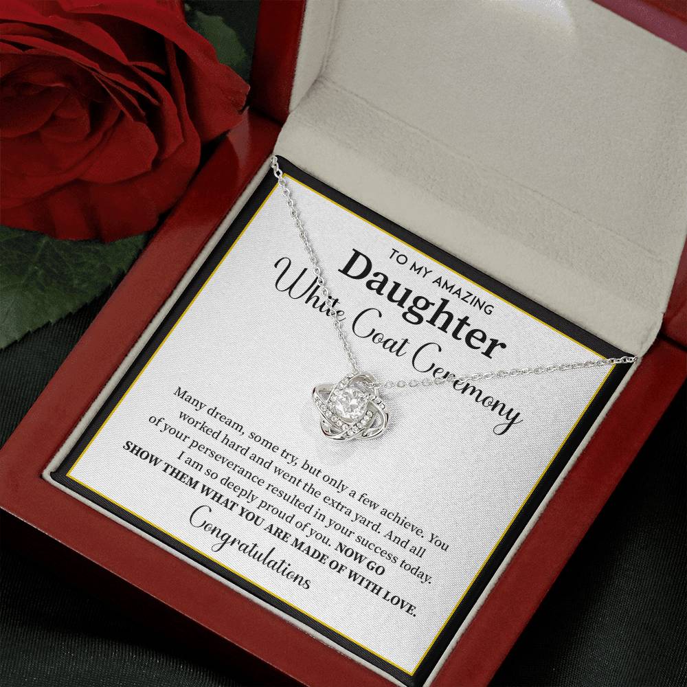 White Coat Ceremony Gift For Daughter Necklace With Gift Box