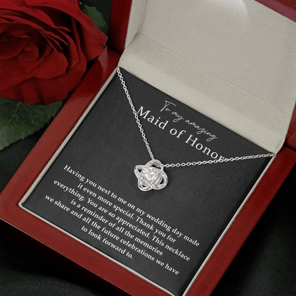 Wedding Day Necklace For Maid Of Honor Friendship Necklace For Maid Of Honor Jewelry Gift For Maid Of Honor Meaningful Gift For Maid Of Honor Emotional Gift For Maid Of Honor Special Gift For Maid Of Honor Necklace For Maid Of Honor Thank You Gift