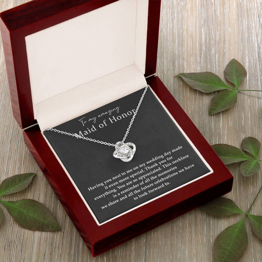 Wedding Day Necklace For Maid Of Honor Friendship Necklace For Maid Of Honor Jewelry Gift For Maid Of Honor Meaningful Gift For Maid Of Honor Emotional Gift For Maid Of Honor Special Gift For Maid Of Honor Necklace For Maid Of Honor Thank You Gift