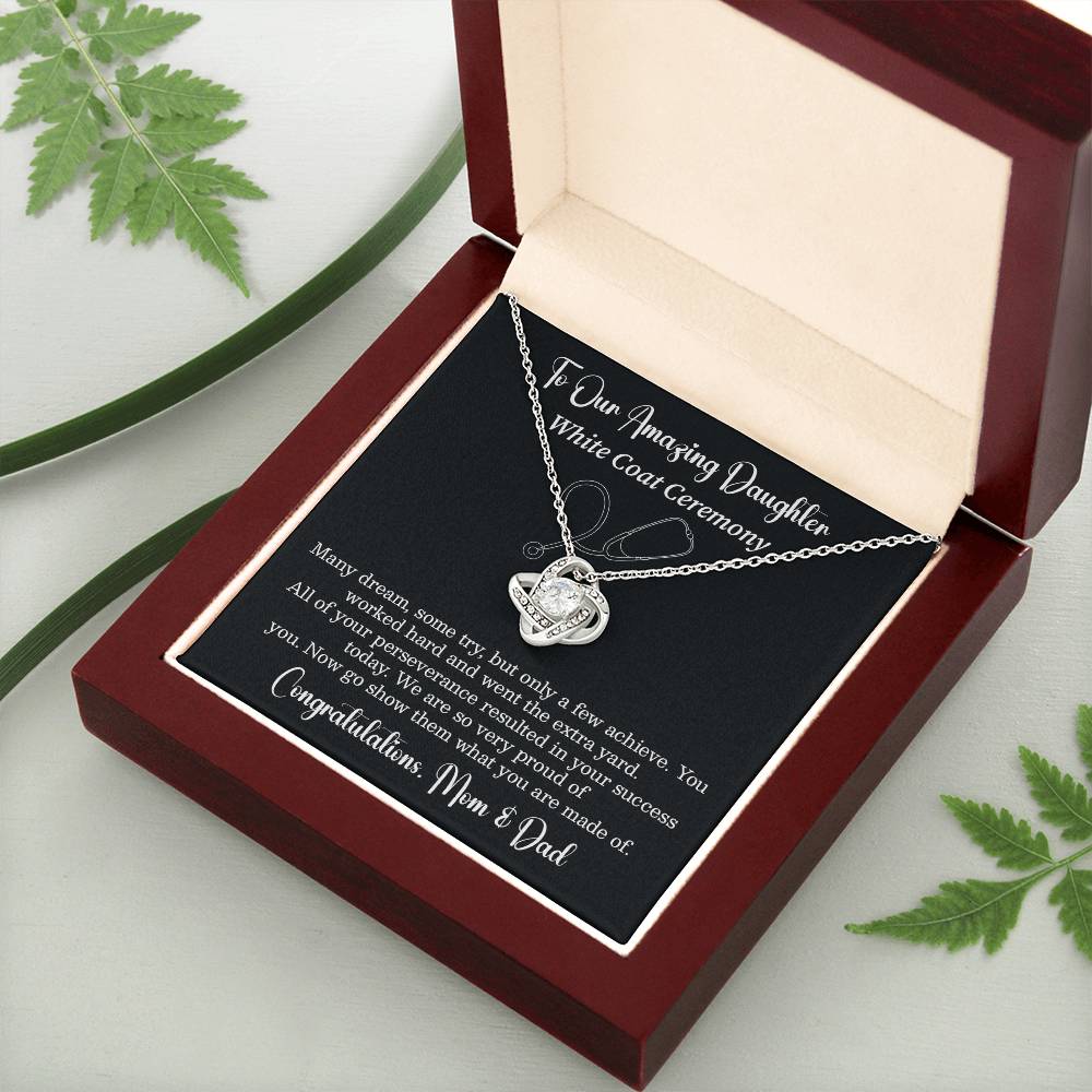 To Our Amazing Daughter On Your White Coat Ceremony Best Wishes Necklace You Are Amazing Necklace Personal Growth Jewelry Motivational Jewelry For New Beginnings Emotional Connection Necklace Meaningful Gift From Parents Congratulations Necklace