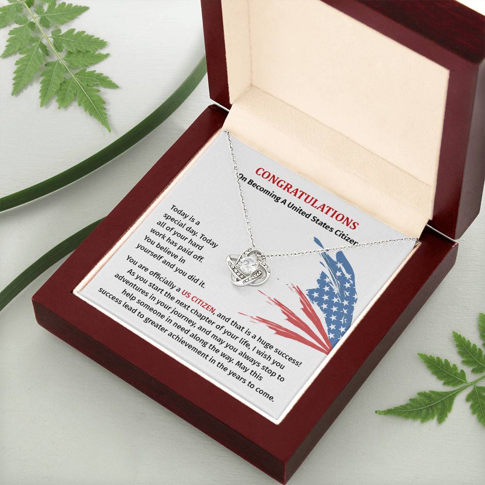 Congratulations Necklace For New U.s. Citizen Necklace For New U.s. Citizen Gift For U.s. Citizenship Success Jewelry For New U.s. Citizen Necklace For Bright And Hopeful Future Jewelry For Citizenship Celebration Gift For Citizenship Milestone