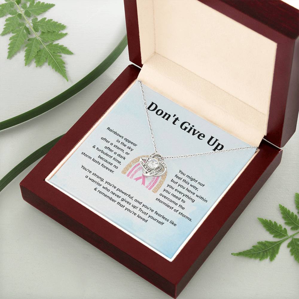 Don't Give Up Strength In Adversity Jewelry Don't Give Up Necklace Gift From Your Husband Meaningful Gift Supportive Gift Motivational Jewelry Never Give Up Necklace Breast Cancer Necklace For Soulmate Personal Growth Jewelry