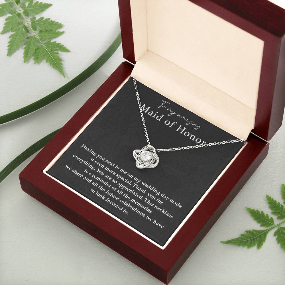 Wedding Day Necklace For Maid Of Honor Friendship Necklace For Maid Of Honor Jewelry Gift For Maid Of Honor Meaningful Gift For Maid Of Honor Emotional Gift For Maid Of Honor Special Gift For Maid Of Honor Necklace For Maid Of Honor Thank You Gift