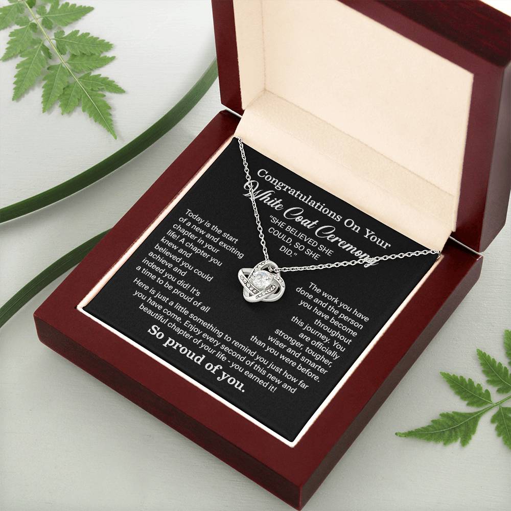 Congratulations On Your New White Coat Ceremony Congratulations Necklace White Coat Ceremony Inspirational Jewelry Gift New Chapter Necklace Meaningful Gift For Graduates Emotional Connection Necklace Motivational Jewelry