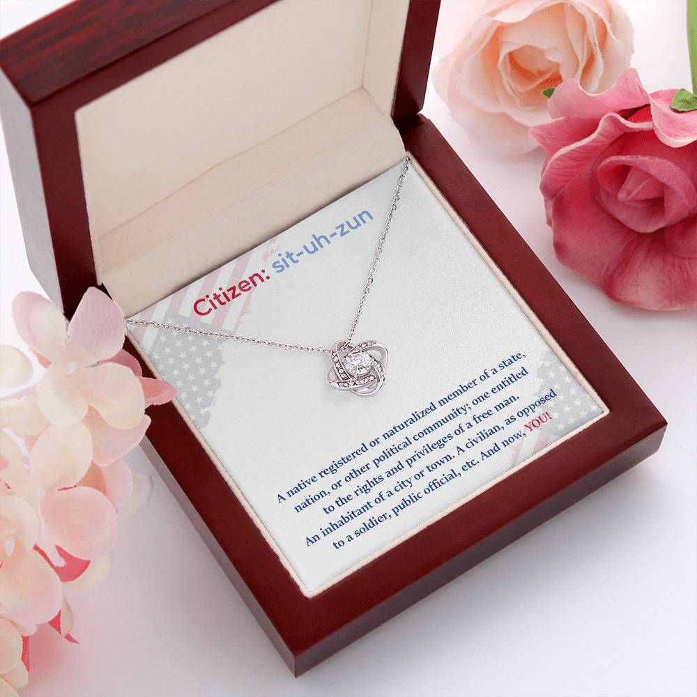 Citizen Necklace Citizen Necklace For New U.s. Citizen Gift For New American Citizen Necklace For Official U.s. Citizen Celebrate Your Freedom Necklace Necklace For U.s. Citizenship Journey Necklace With U.s. Citizen Message Gift For U.s. Citizenship