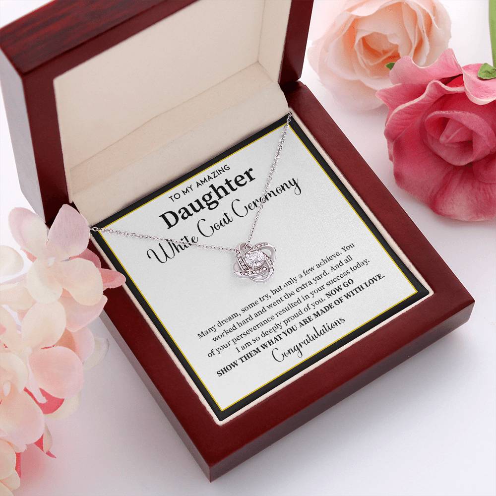 White Coat Ceremony Gift For Daughter Necklace With Gift Box
