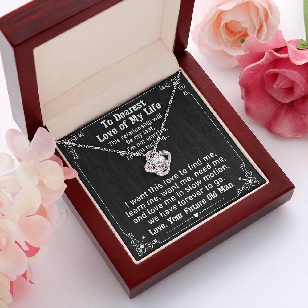 To My Love of My Life Necklace Gift With Message Card