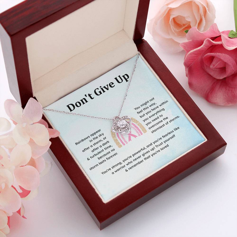 Don't Give Up Strength In Adversity Jewelry Don't Give Up Necklace Gift From Your Husband Meaningful Gift Supportive Gift Motivational Jewelry Never Give Up Necklace Breast Cancer Necklace For Soulmate Personal Growth Jewelry