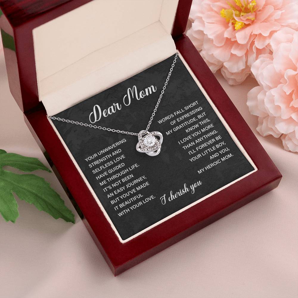 Dear Mom Dear Mom Necklace Gift Thoughtful Gift For Mom Unique Gift For Mother-child Bond Meaningful Gift For Mom Proud Son Gift For Mom Special Occasion Gift For Mom Best Mom Ever Necklace Spiritual Bond With Mom Necklace