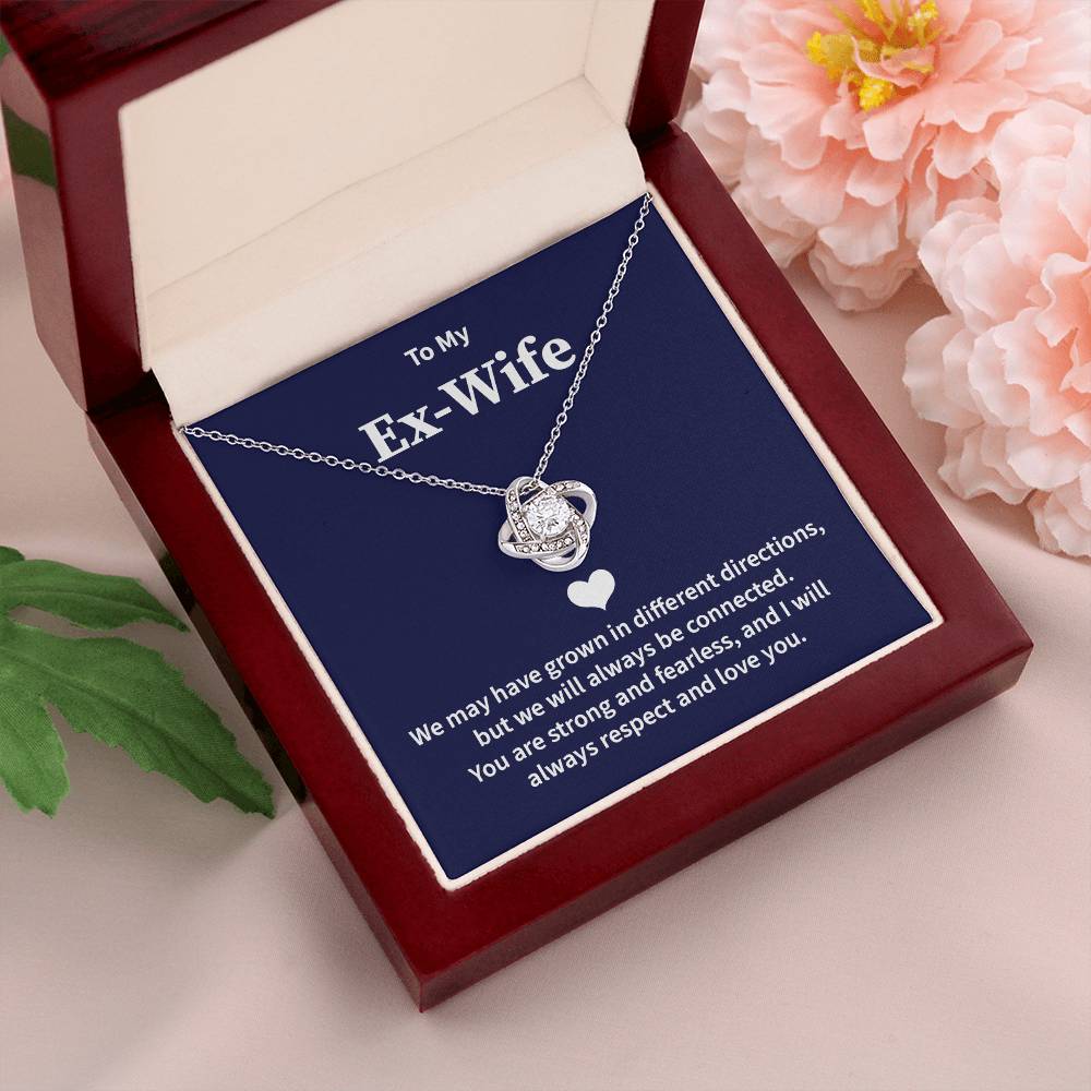 Ex-Wife Necklace Gift from Ex-Husband with Card