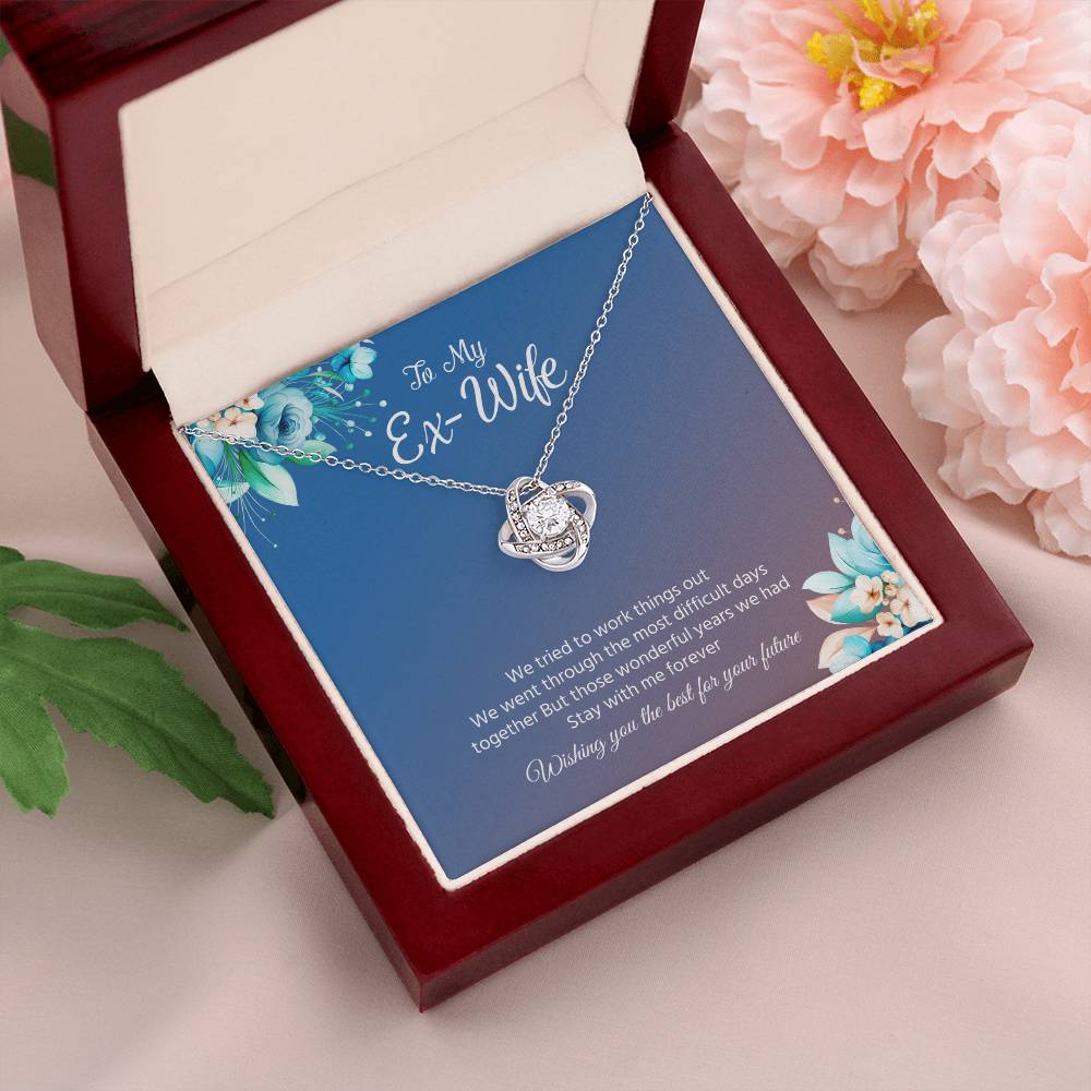 Ex-Wife Necklace Gift – Wishing You the Best Message Card